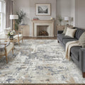8x10 Area Rug Grey Carpet Washable for Living Room and Bedroom