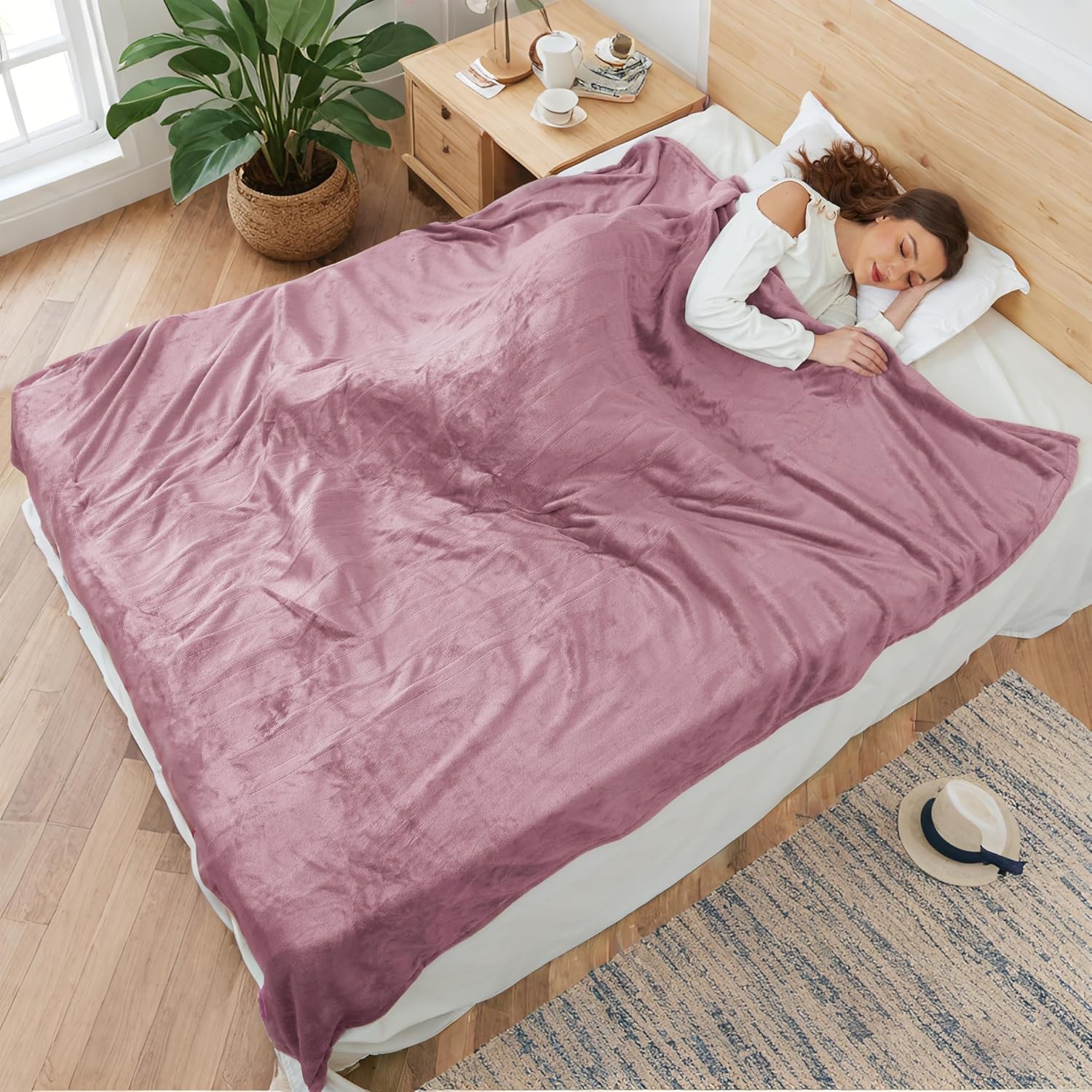 Electric Heated Blanket 72x84 Full Size with 4 Heating Levels