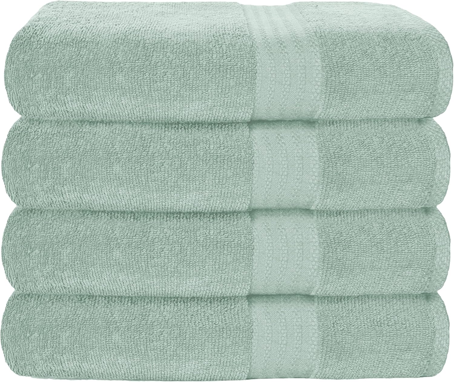 GLAMBURG Premium Cotton Bath Towel Set - Ultra Soft & Absorbent
