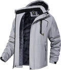 QPNGRP Mens Waterproof Ski Snowboard Jacket - Warm, Windproof Coat