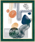Elegant Green 14x17 Suede Frame for Artwork and Photos
