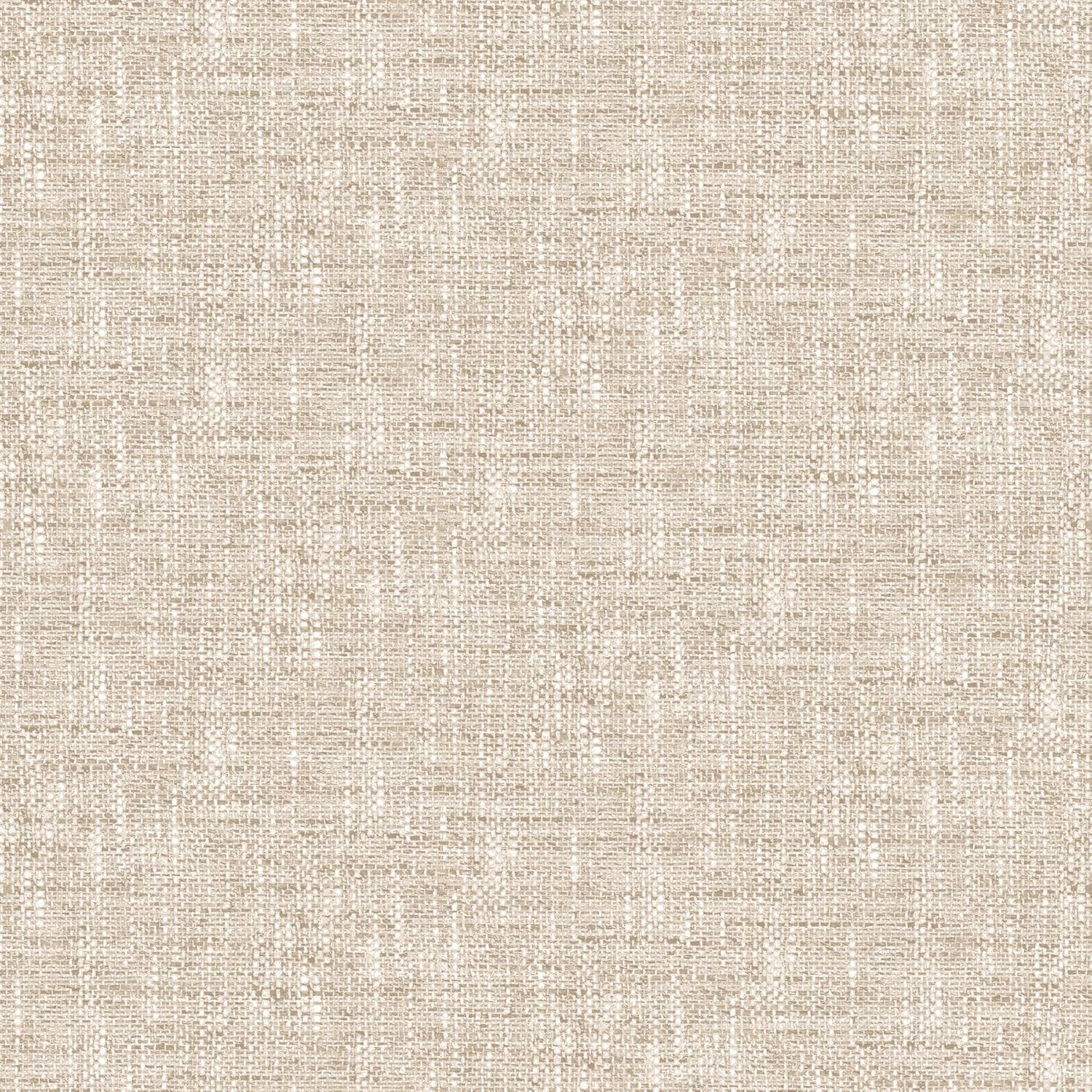NuWallpaper Tan Poplin Peel and Stick Wallpaper for Easy Decor