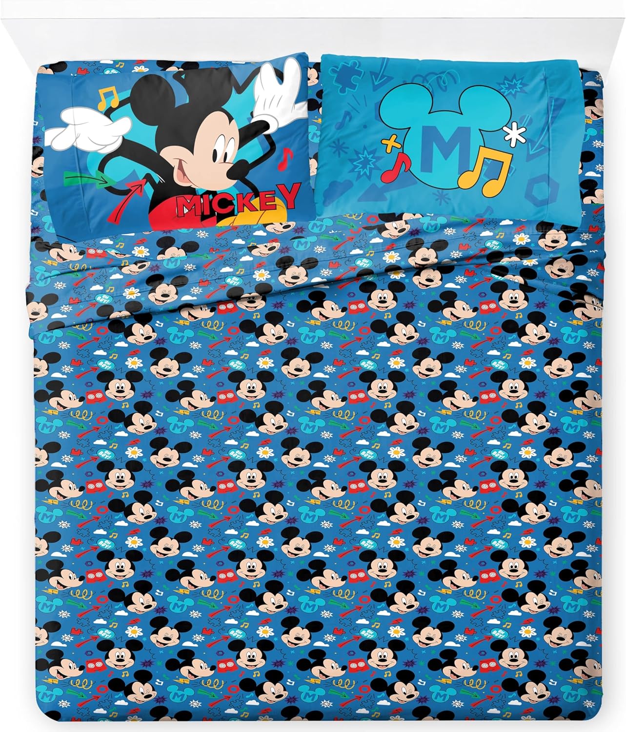 Mickey Mouse Kids Sheet Set - Ultra-Soft Bedding for Fun Rooms