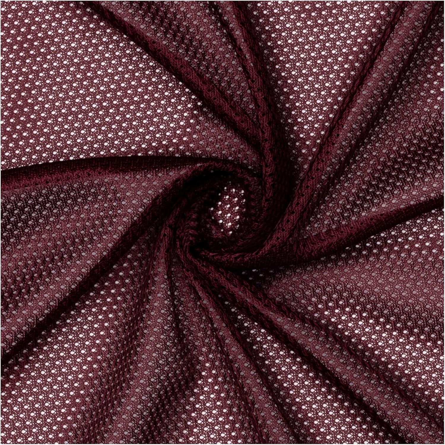 Pico Textiles 15 Yards Maroon Polyester Micro Mesh Fabric