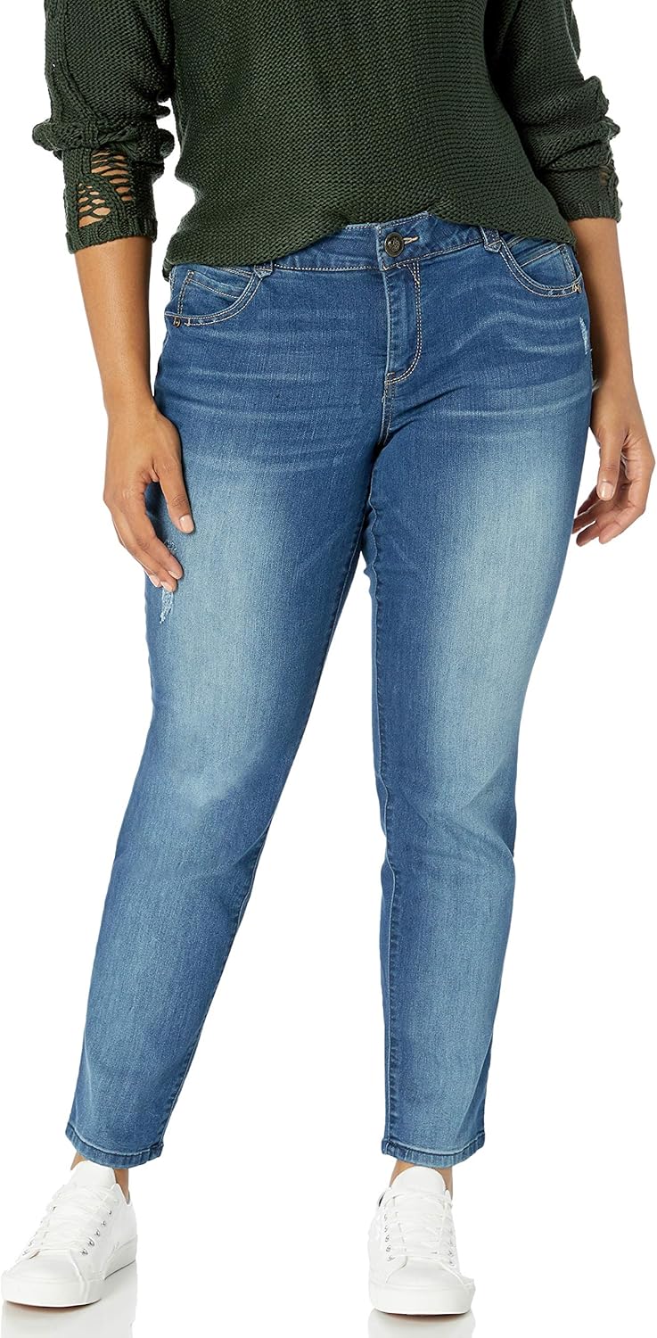 Democracy Womens Plus Size Ab Solution Straight Leg Jean Review