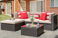 Vongrasig 5 Piece Patio Furniture Set - Compact All-Weather Sectional