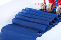 Burlap Table Runners 10 PCS 12 x 72 in Royal Blue - Rustic Event Set