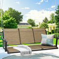 Textilene 3 Seat Hanging Swing 5.2FT Patio Bench - Breathable 660lb