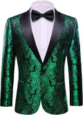 Paisley Sport Coat Blazer for Men - Lightweight Embroidered Tuxedo