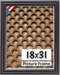 Coffee Brown 18x31 Picture Frame.75 in Wide - Classic Dark Brown Frame