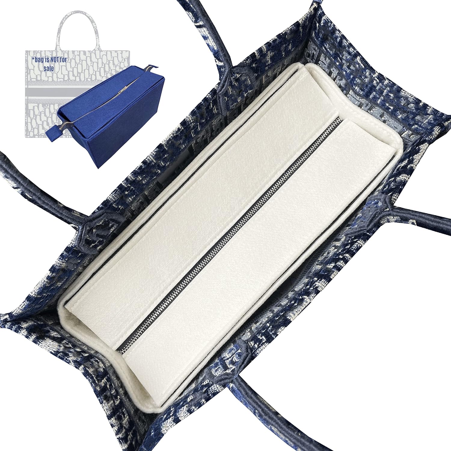 Medium Book Tote Organizer Insert for Perfect Bag Fit