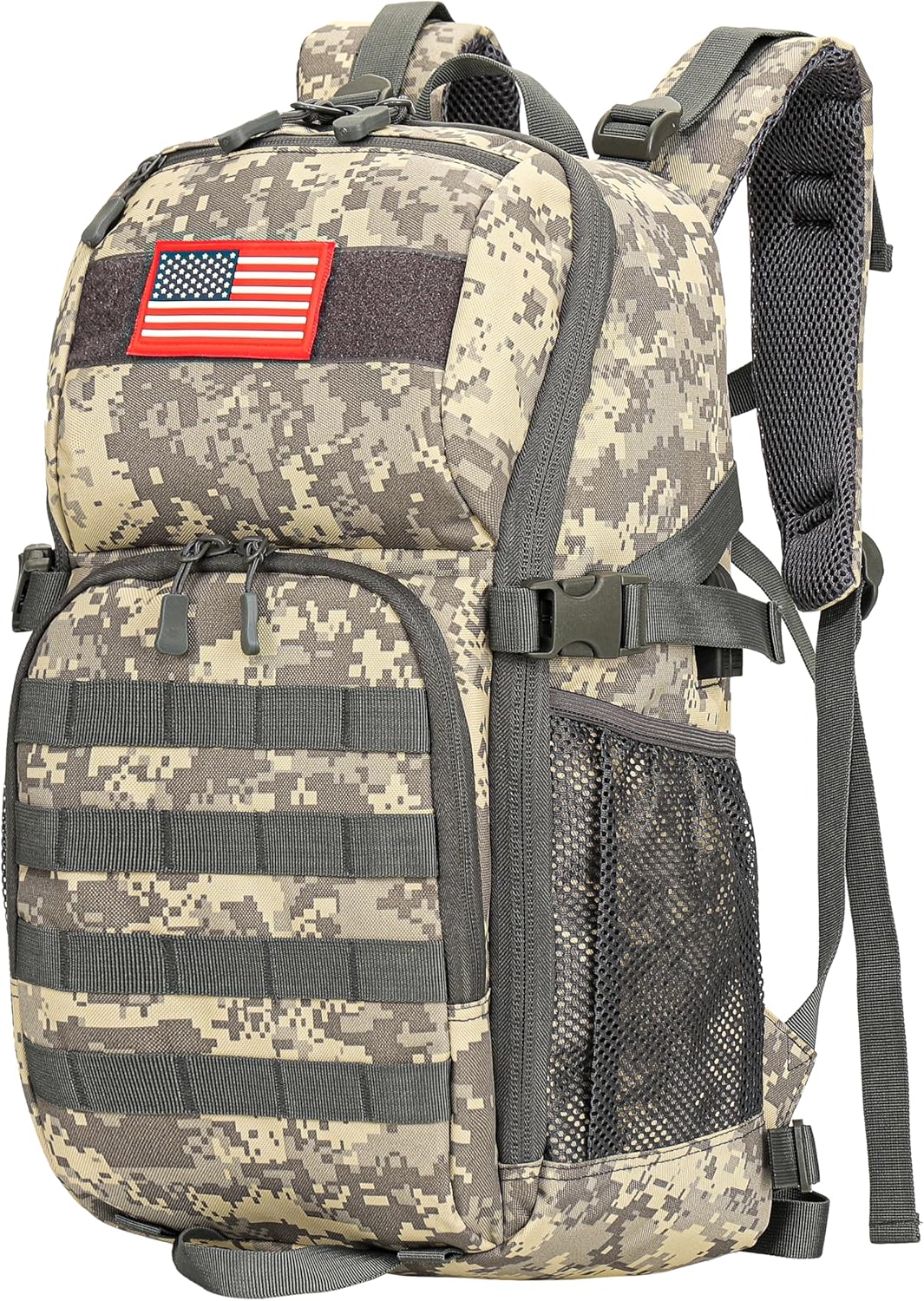 Camo Backpack for Boys with USB Port - Tactical 30L Outdoor Gear