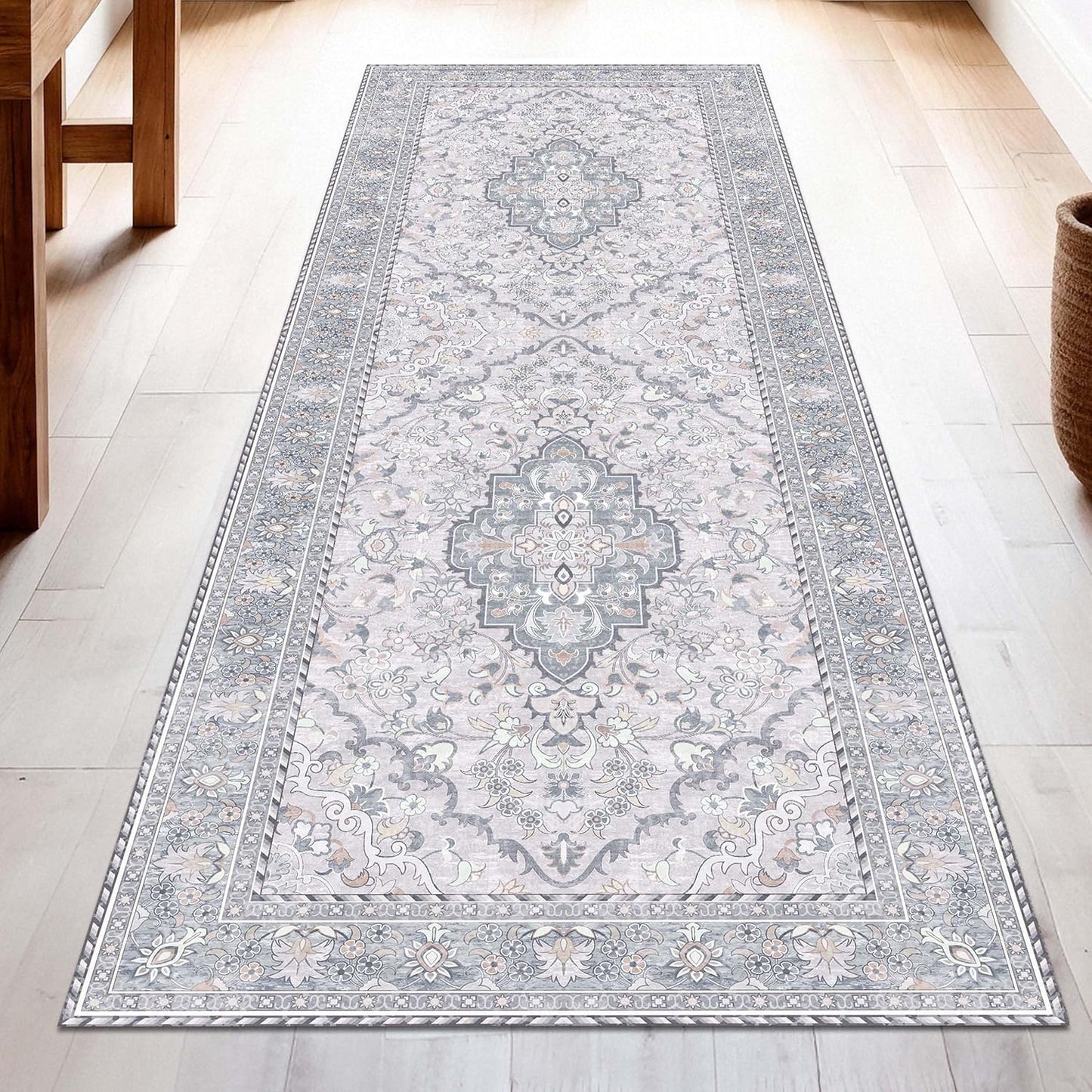 Washable Runner Rug 2x6 | Non Slip Rug Runners for Home