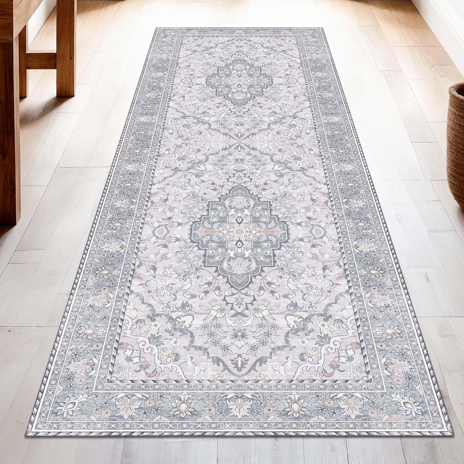 Washable Runner Rug 2x6 | Non Slip Rug Runners for Home