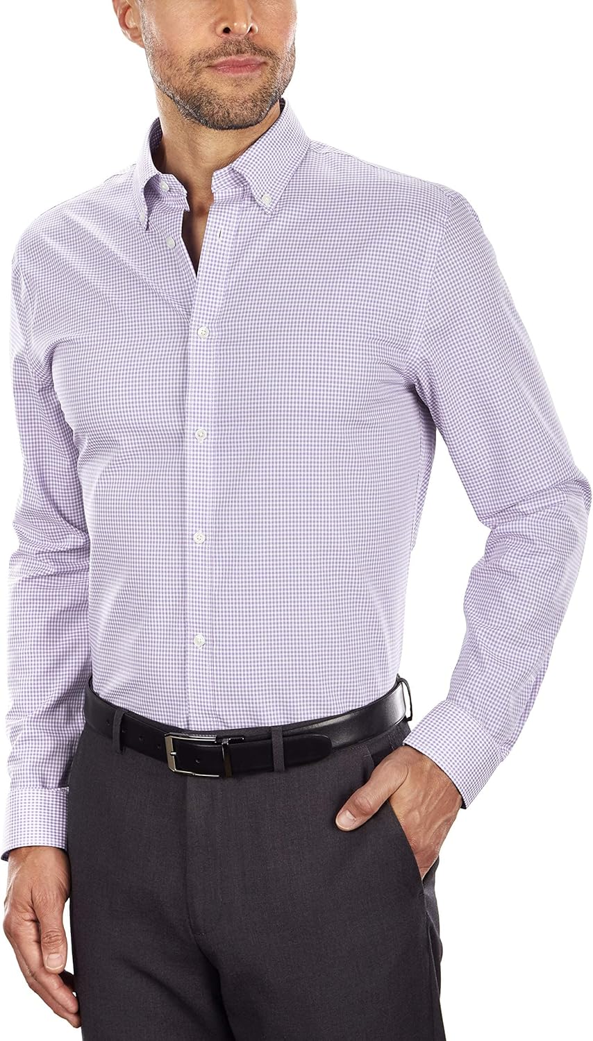 Tommy Hilfiger Men's Slim Fit Non Iron Gingham Dress Shirt Review
