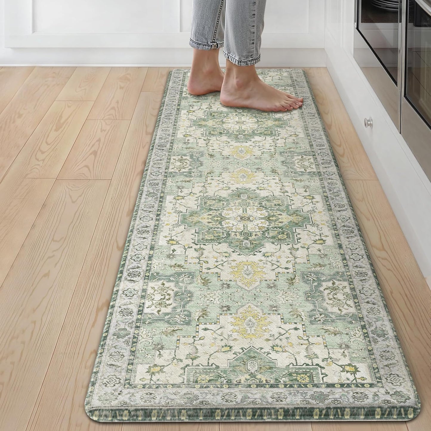 GENIMO Kitchen Mats for Floor - Washable Anti Fatigue Comfort Rug