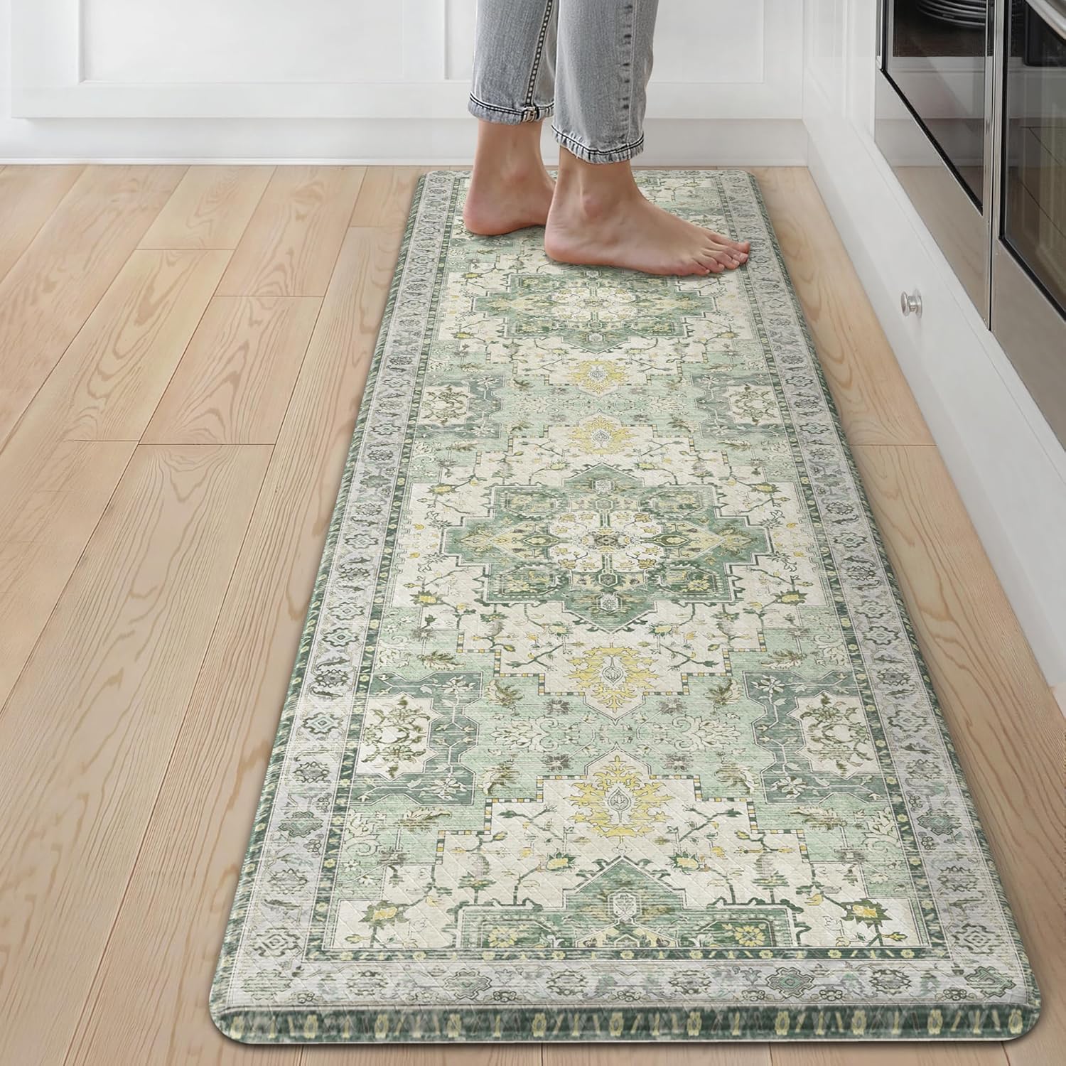 GENIMO Kitchen Mats for Floor - Washable Anti Fatigue Comfort Rug