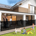 200in Retractable Baby Gates Extra Wide for Large Openings - Tall