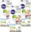 Diapers Size 2 Organic Bamboo Baby Diapers 126 Count - Gentle Fit