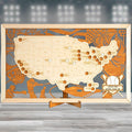 Baseball Stadium Map Ballpark Tracker Checklist - Personalized Gift