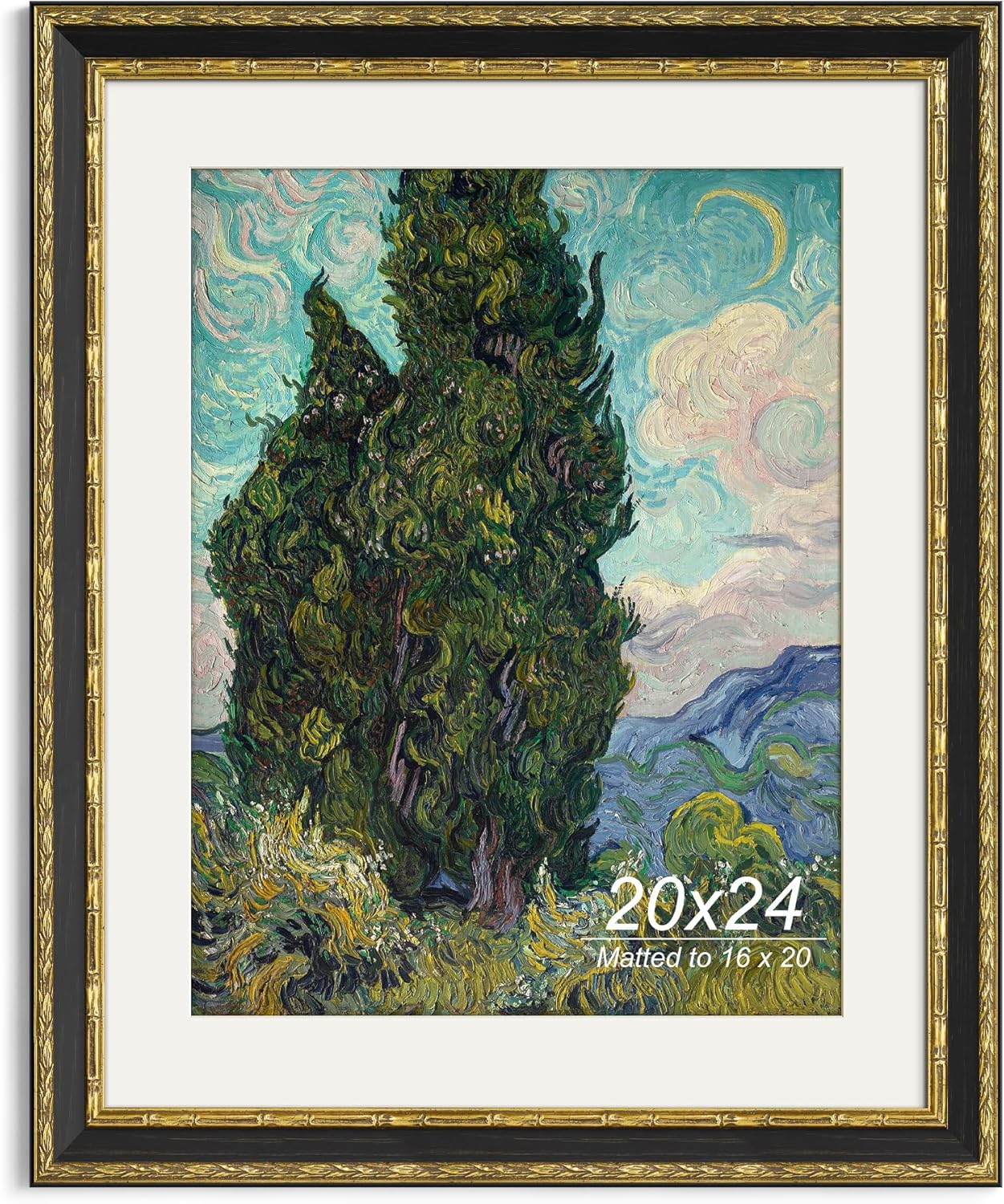 Yaetm 20x24 Vintage Picture Frame for Elegant Home Decor