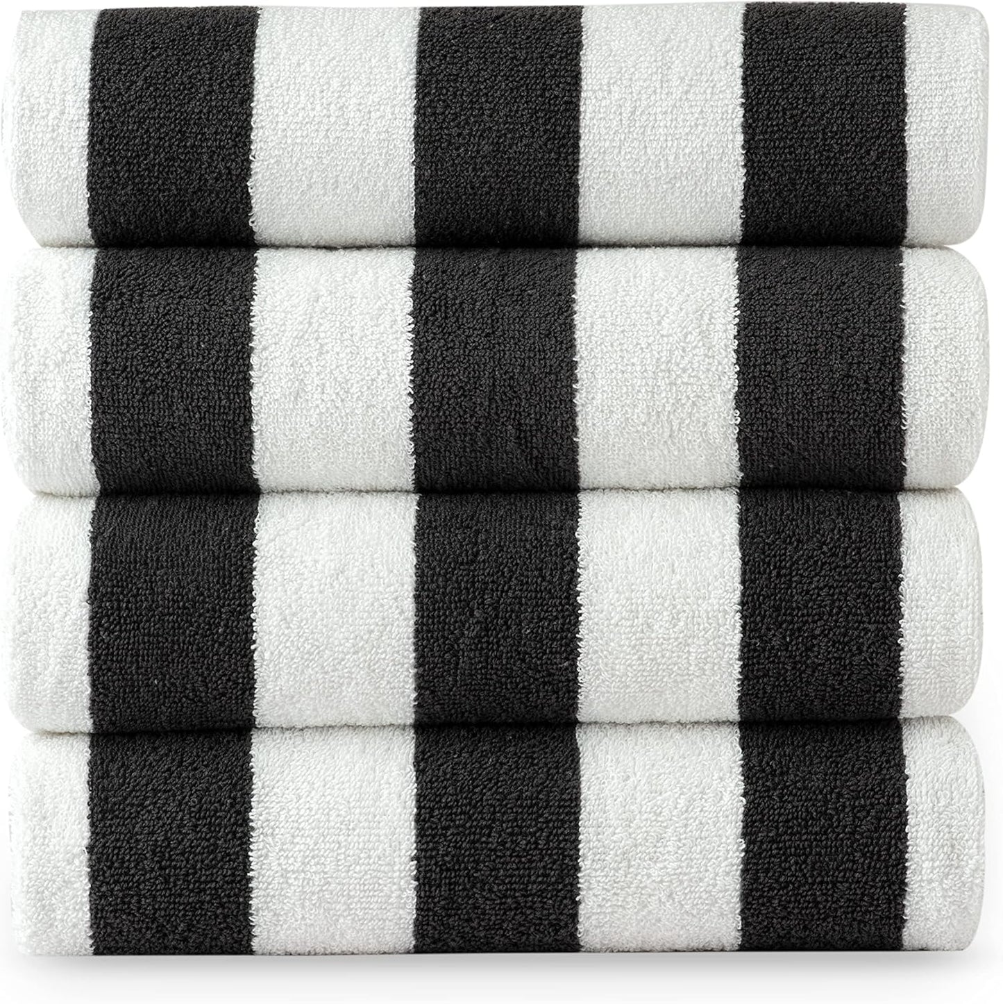 Lane Linen 4 Pack Beach Towels - 100% Cotton Oversized Towel