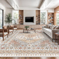 zesthome 10x14 Area Rug (Orange) - Washable, Non-Slip Comfort