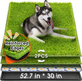 Dog Grass Pad with Tray Large 52.7x30 in - Reusable Indoor Potty