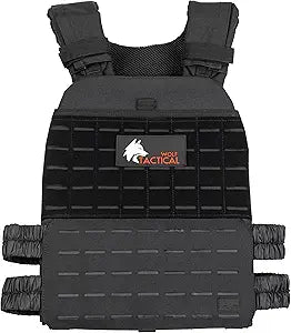 WOLF TACTICAL Adjustable Weighted Vest for Strength Training