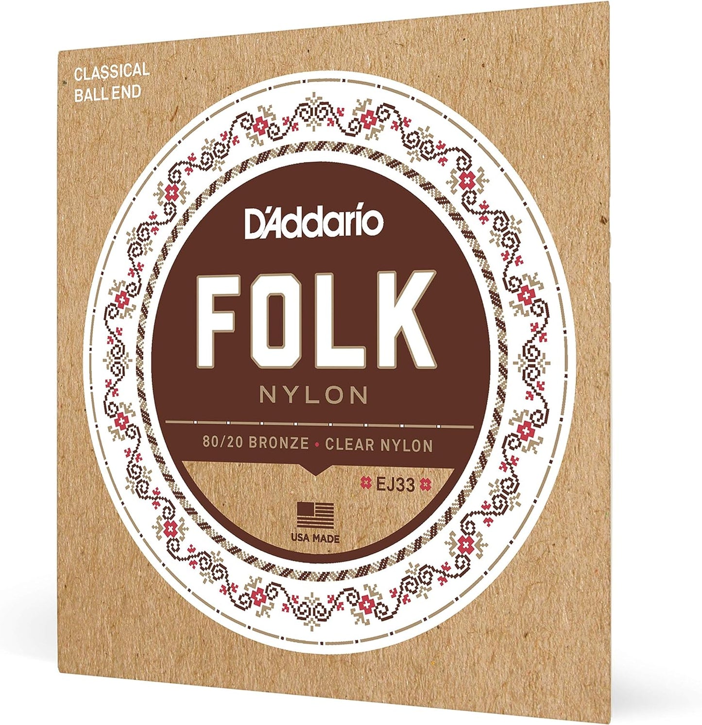 D'Addario EJ33: Clear Folk Guitar Strings