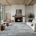 9x12 Area Rug Living Room Rugs - Washable Modern Abstract Soft Low