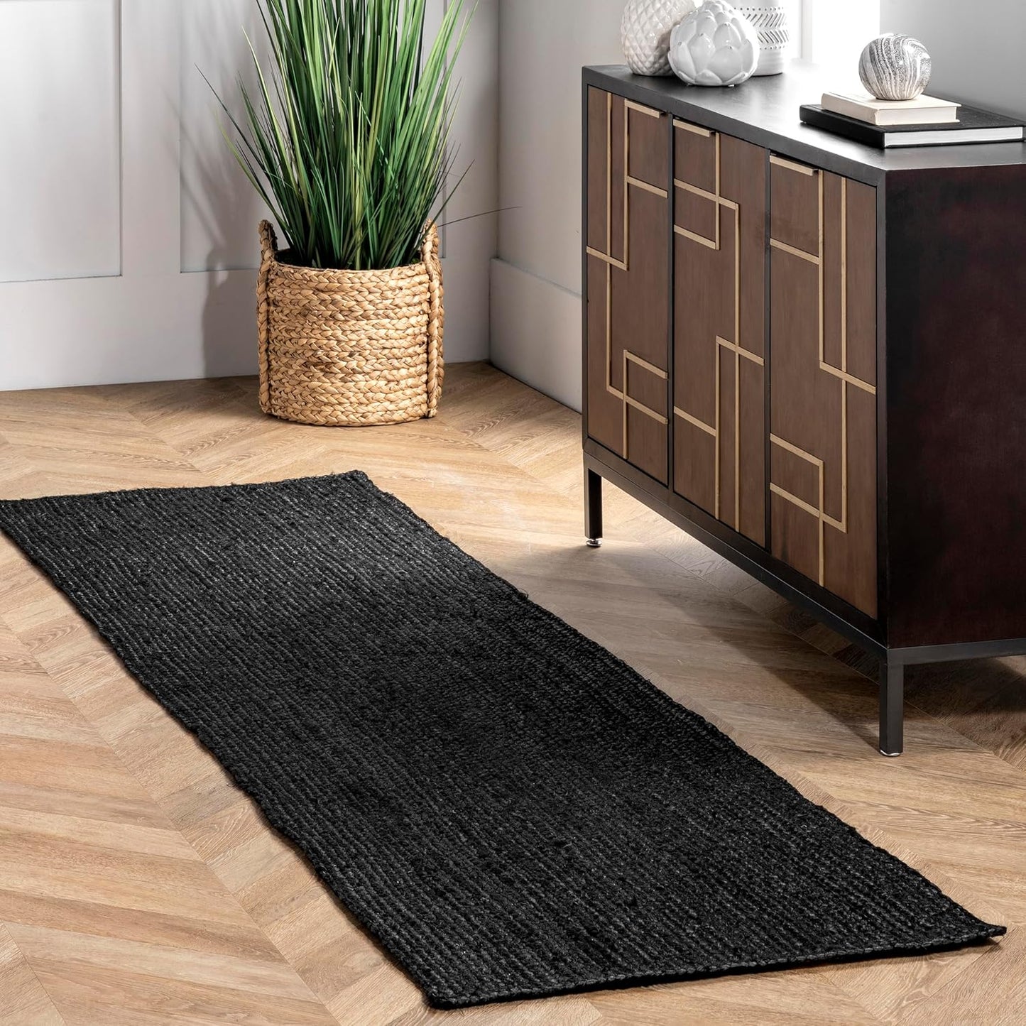 nuLOOM 2x8 Rigo Jute Hand Woven Area Rug for Any Room