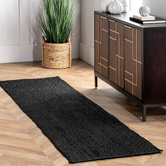 nuLOOM 2x8 Rigo Jute Hand Woven Area Rug for Any Room