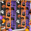Foil Fringe Curtains Halloween Party Decorations - Festive Backdrop