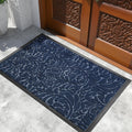 Extra Large Door Mat 60x36 in Blue - Waterproof Heavy Duty Outdoor Mat
