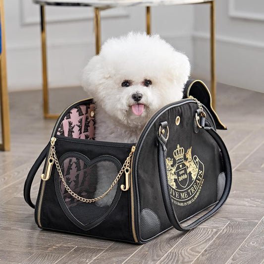 Juicy Couture Give Me Treats Pet Carrier for Small Pets Travel