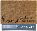 Home Sweet Home Doormat for Outdoor Use - Large 36x24 Mat