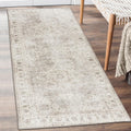 Machine Washable Area Rug Runner 2ft 6in x 10ft - Durable Low Pile