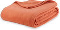 Berkshire Microfleece King Size Bed Blanket Amberglow Orange