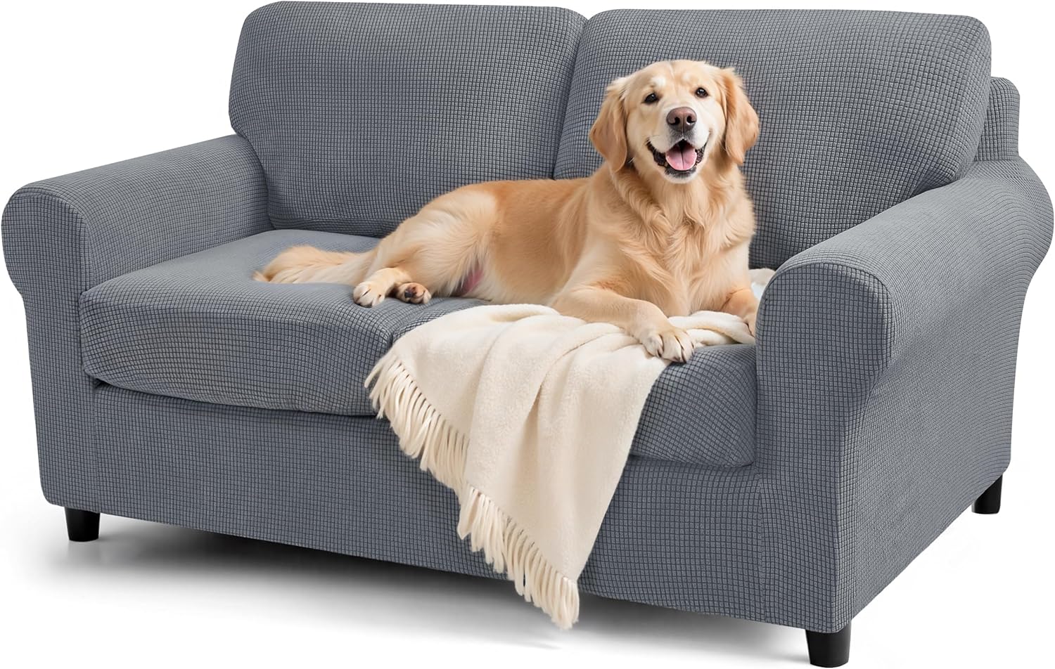 SUBRTEX Stretch Sofa Slipcover Set for Oversize Sofa Loveseat