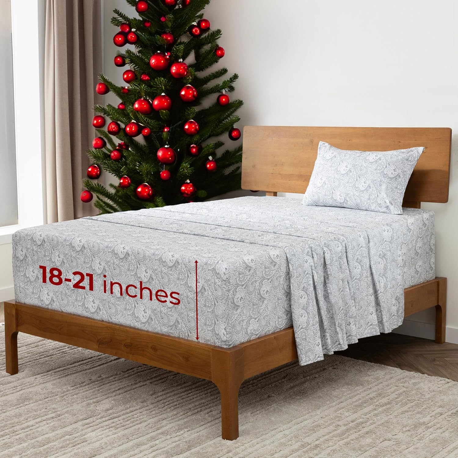 Mellanni Extra Deep Twin Sheets - Hotel Luxury Bedding Set