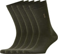 Bamboo Rayon 5-Pack Mens Dress Socks - Mid-Calf Crew Pack