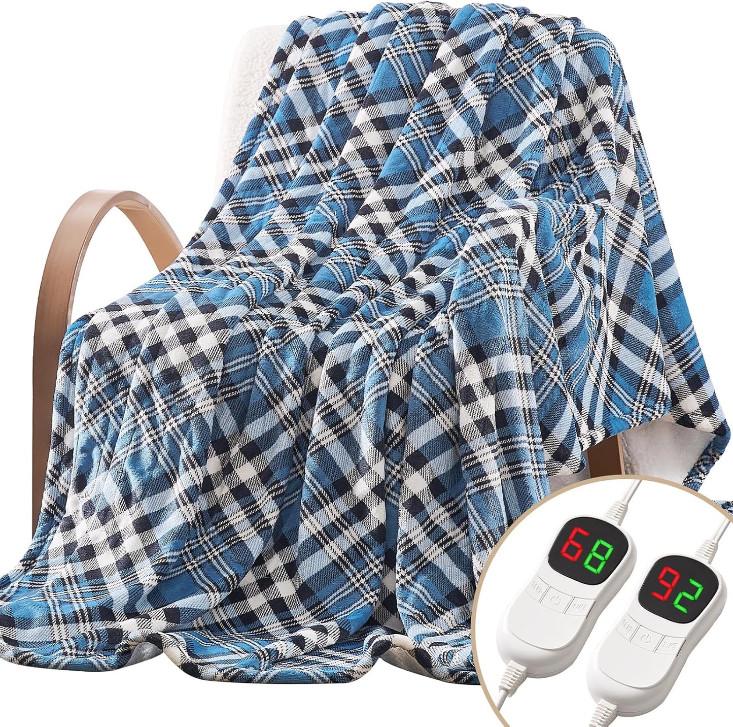 Homemate Electric Blanket Heated Queen Size for Cozy Warmth
