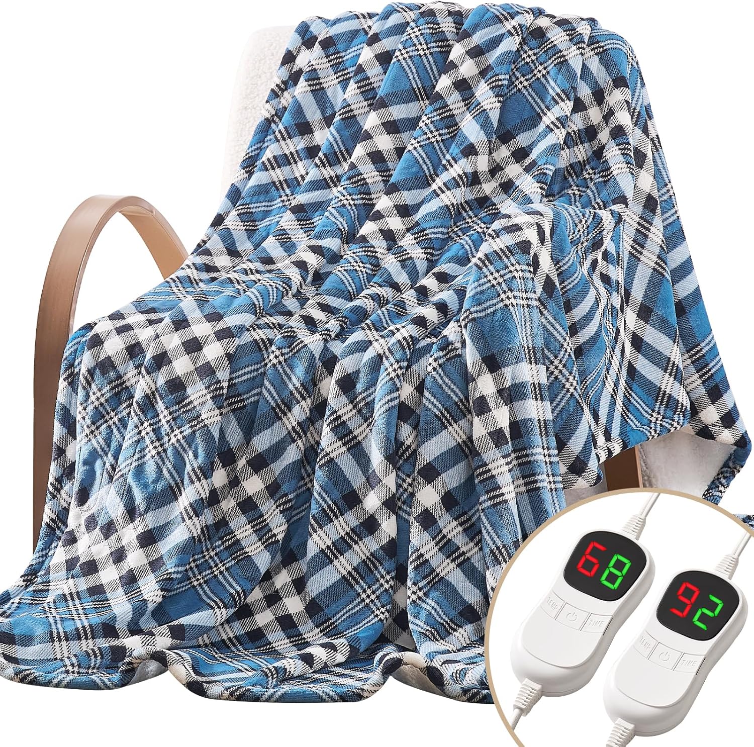 Homemate Electric Blanket Heated Queen Size for Cozy Warmth