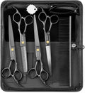 Professional Dog Grooming Scissors Set - Complete 5-Piece Kit
