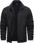 TACVASEN Men's Fleece Jacket Full Zip Lightweight - Warm & Practical
