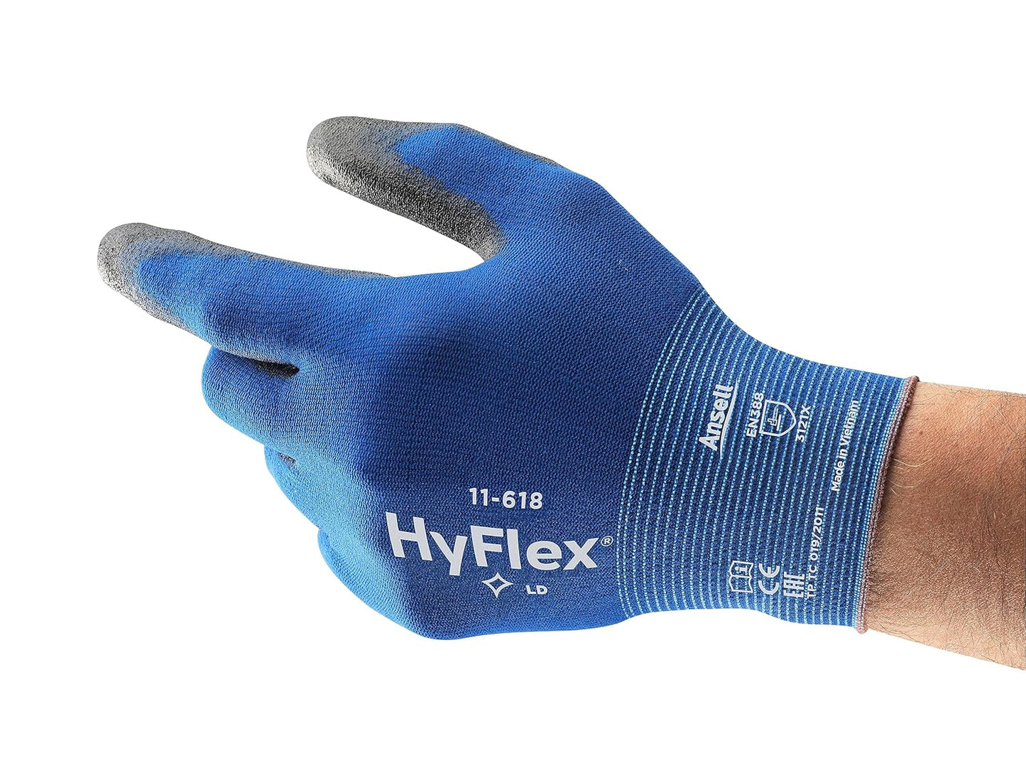 HyFlex 11-618 Safety Work Gloves by Ansell - Size 9