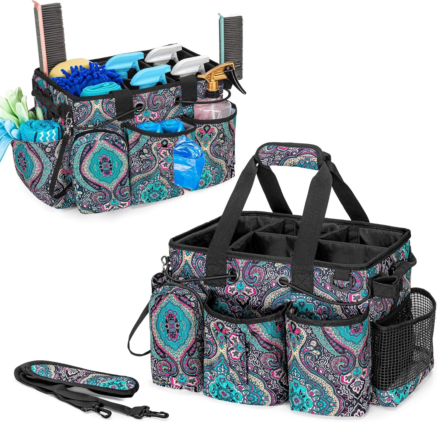 LoDrid Large Professional Cleaning Caddy for Organizing Supplies