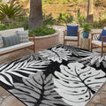 Outdoor Rug 6x9 ft Waterproof Reversible Plastic Straw Mat - Portable