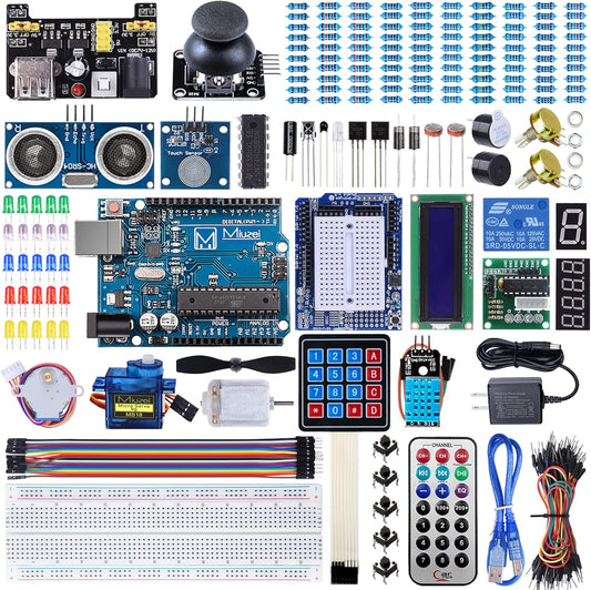Miuzei Starter Kit for Arduino Projects with Comprehensive Tutorial